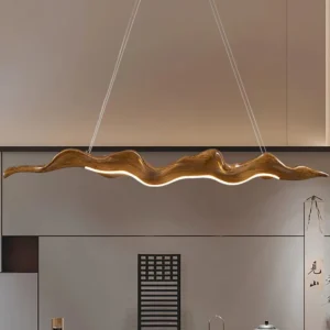 Chinese-style Zen Tea Room Pendant Lights, Japanese "Wabi-Sabi" Style Long Lamps, bar Counter Lighting Fixtures