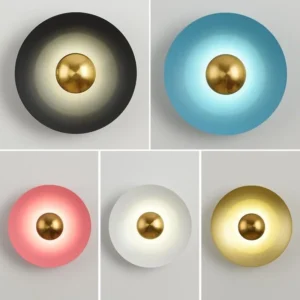 Nordic creative macaron wall lamp for living room, bedroom, bedside and hotel, 3 adjustable lights, simple and unique lighting, modern style