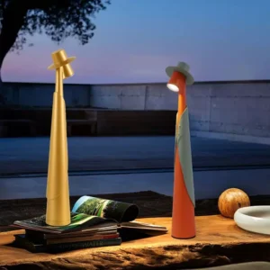 Modern desk lamp: Three-color dimmable LED desk lamp for bedroom use